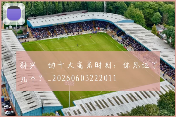 孙兴慜的十大高光时刻，你见证了几个？_20260603222011
